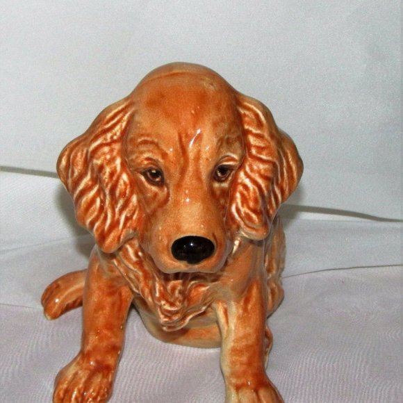 Sylvac Vintage Brown Dog Figurine Spaniel 1940's Mid-century Puppy - Picture 3 of 11
